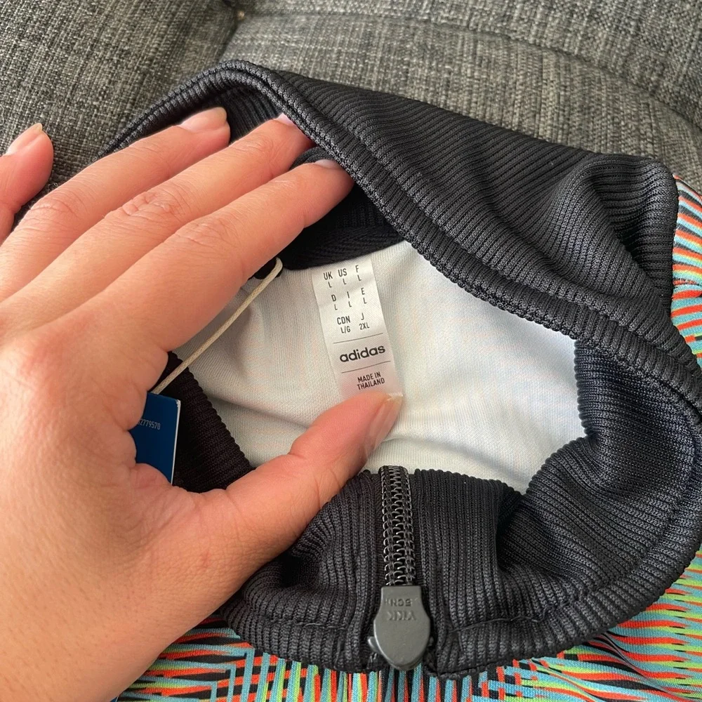 Adidas x NY Red Bulls Limited Edition Black and Multicolor Jacket & Joggers - Picture 2 of 7